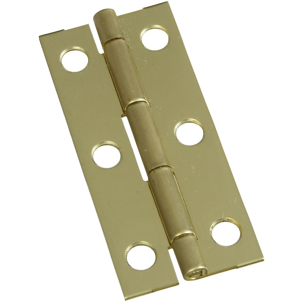 National Hardware N211-250 Decorative Narrow Hinge, 2-1/2" x 1-1/8", Solid Brass