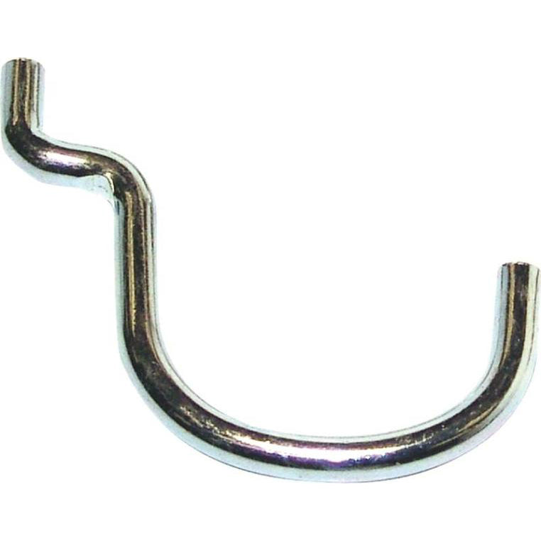 Crawford 18110 Curved Light Duty Peg Hook, Chrome Plated, 1"
