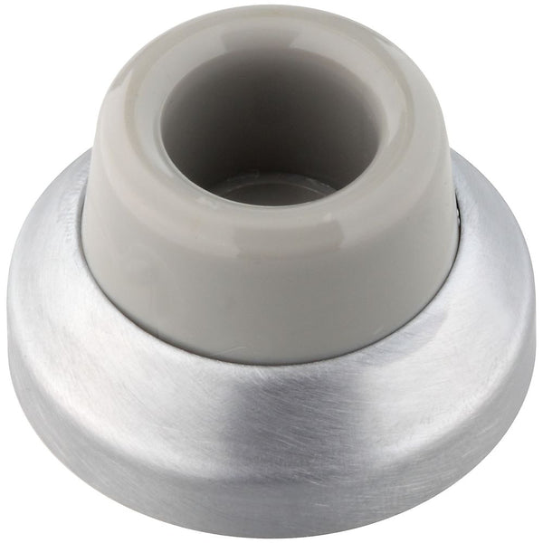 National Hardware N215-863 Rubber Bumper Wall Door Stop, Solid Brass