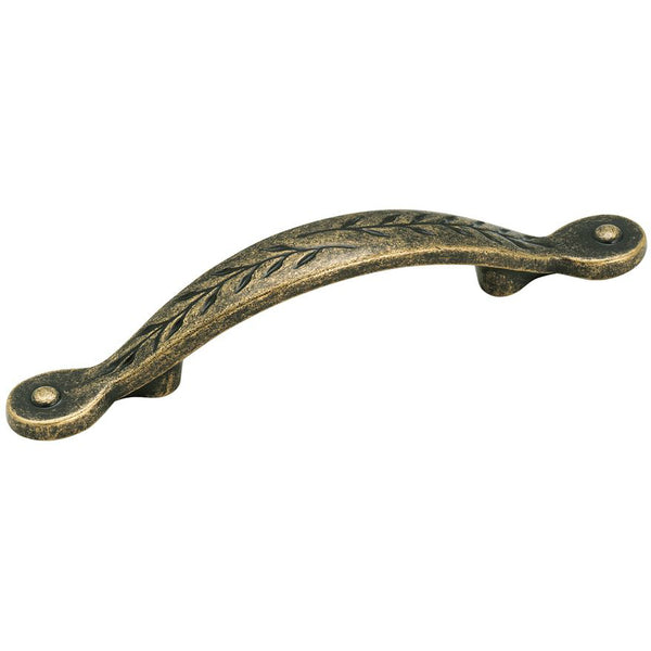 Amerock BP1580R2 Nature's Splendor CTC Pull with Screw, Weathered Brass, 3"