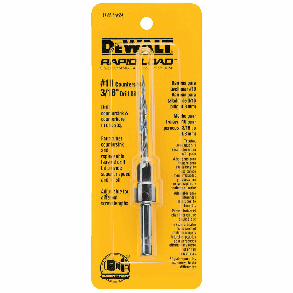 Dewalt DW2569 Rapidload Countersink Bit #10