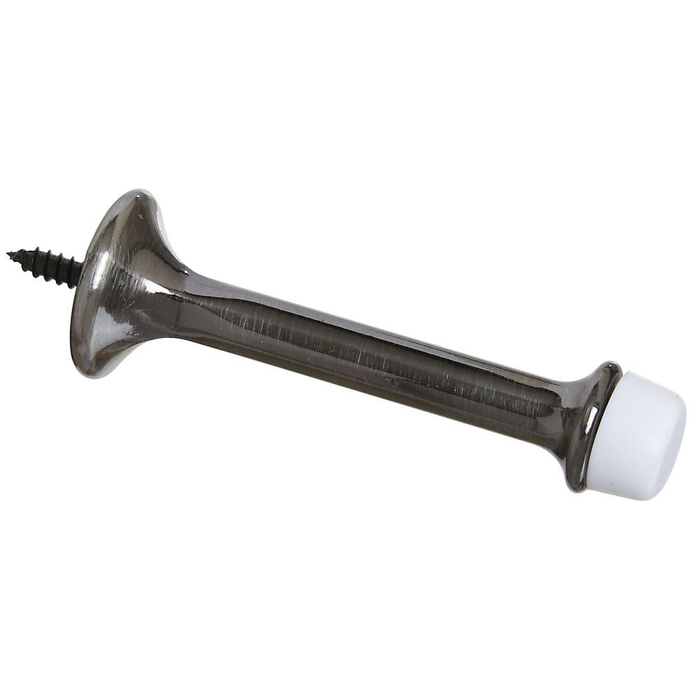 National Hardware N325-456 Rigid Door Stop, Zinc Die Cast, Pewter, 3.55"H x 1"W