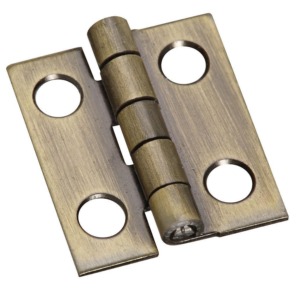 National Hardware N211-201 V1800 Decorative Narrow Hinge, Antique Brass