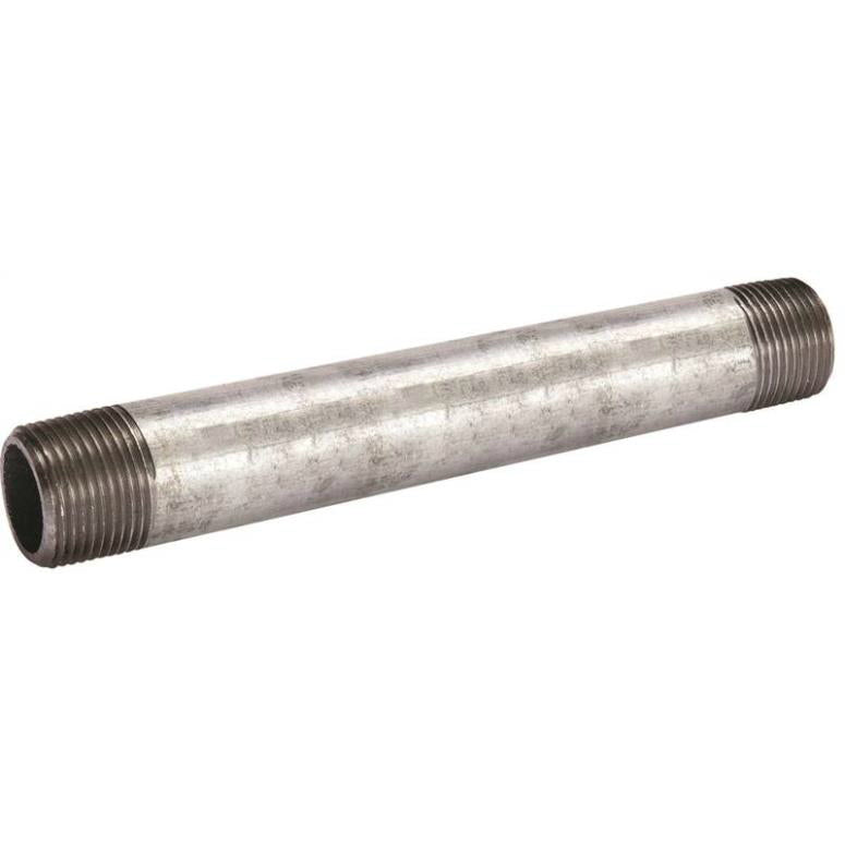 Southland 570-100BC Galvanized Threaded Pipe Steel Nipple, 3" Dia, 10" Length