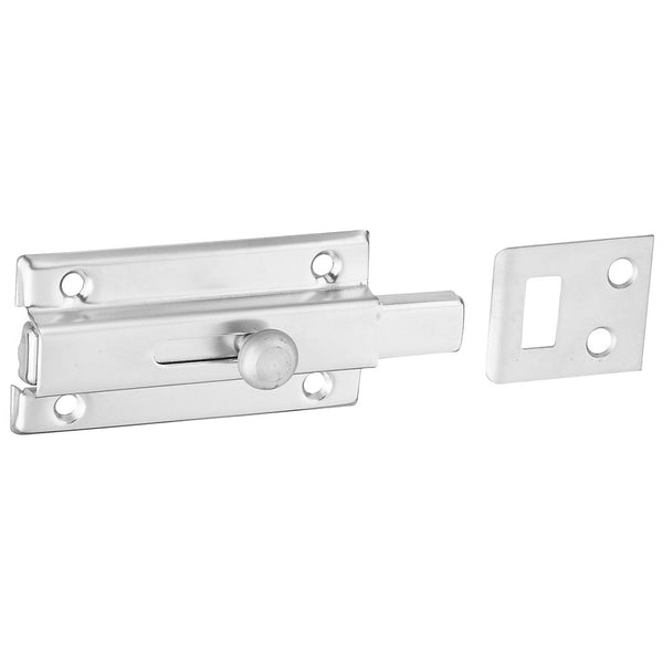 National Hardware N274-357 V860 Slide Bolt, 3", Satin Chrome