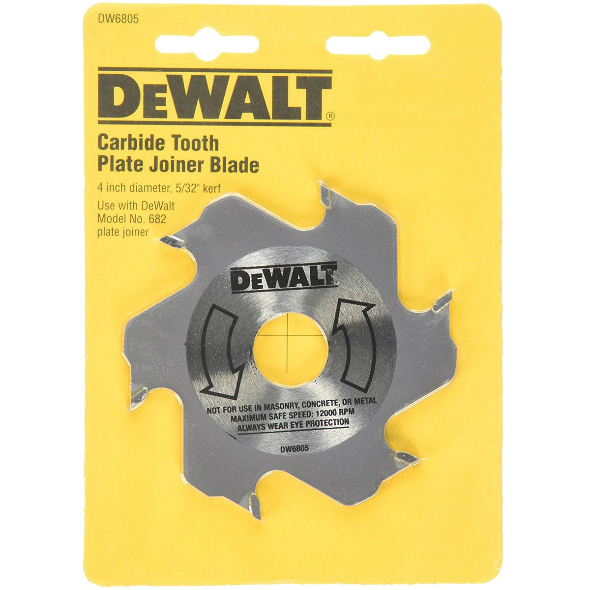 DeWalt DW6805 Carbide Tooth Plate Joiner Blade, 5/32" Kerf, 4" Diameter