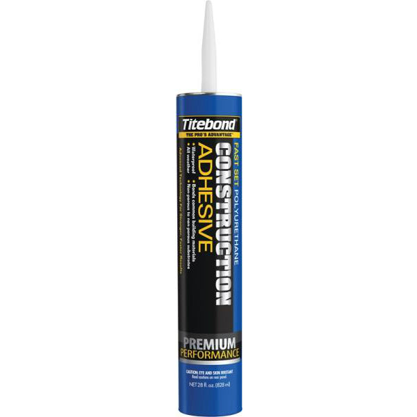 Titebond 4222 Fast Set Polyurethane Construction Adhesive, 28 Oz