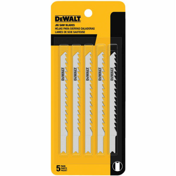 DeWalt DW3703-5 Premium U Shank Wood Cutting Jig Saw Blades, 4", 5-Count
