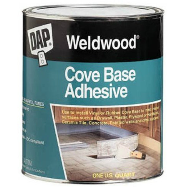 DAP 25053 Weldwood Cove Base Adhesive, Off White, 1 Qt