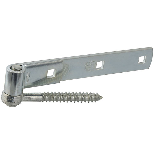 National Hardware N130-054 Screw Hook & Strap Hinge, 8", Zinc Plated