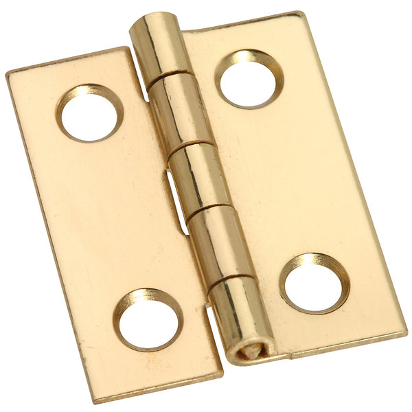National Hardware N211-284 Narrow Hinge, 3/4 Inch x 11/16 Inch, Solid Brass