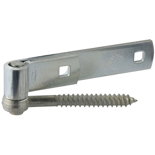 National Hardware N130-005 290BC Screw Hook/Strap Hinges, Zinc plated, 6"