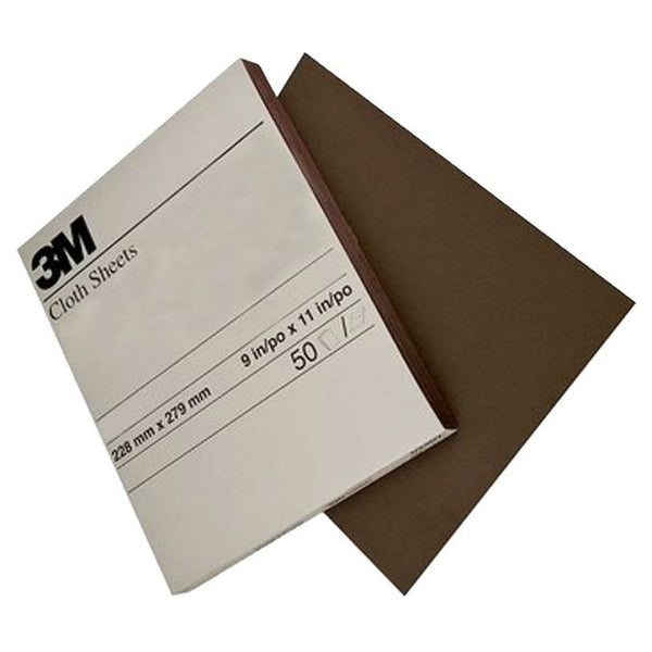 3M® 02433 Coarse Grade Utility Cloth Sheet, Black, 9" x 11"