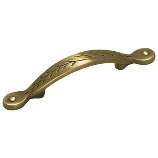 Amerock BP1580EB Nature's Splendor Zinc CTC Pull, Elegant Brass, 3"