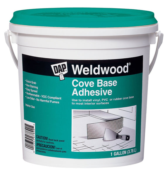 DAP 25054 Weldwood Cove Base Adhesive, Off White, 1 Gallon
