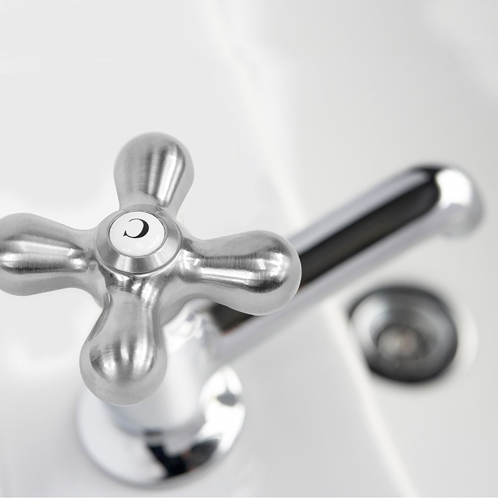 Danco 89255 Universal Faucet Cross Handle, Zinc, Brushed Nickel