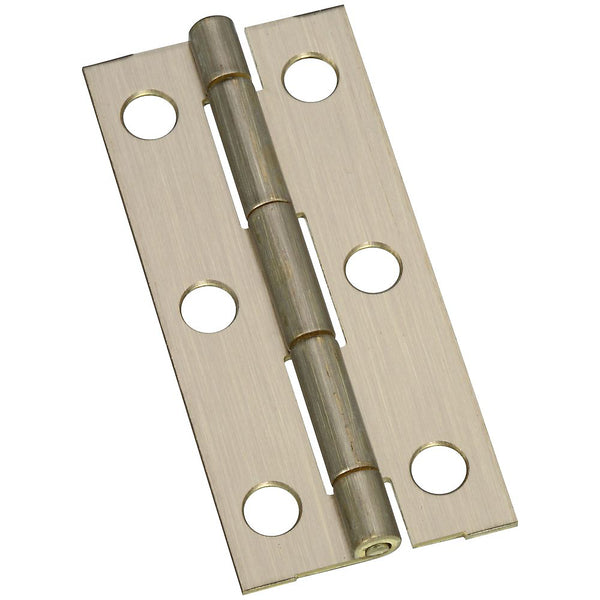 National Hardware N211-268 Decorative Narrow Hinge, 2-1/2 Inch, Antique Brass