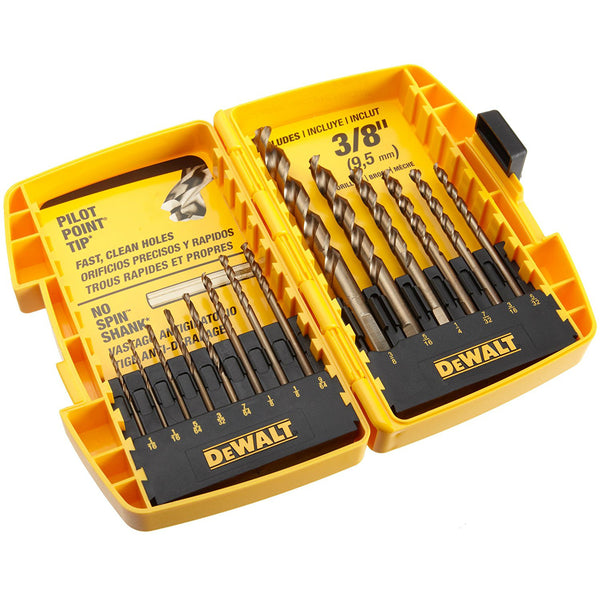 DeWalt DW1169 PILOT POINT Drill Bit Set, 14 Piece