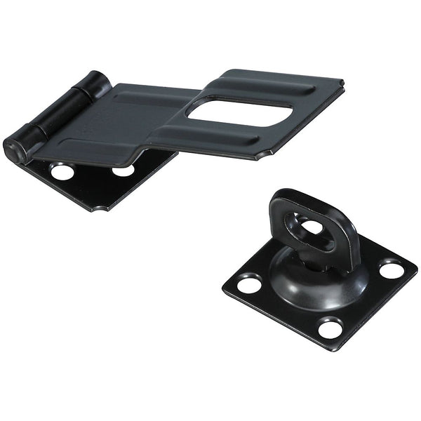 National Hardware N305-987 V32 Swivel Staple Safety Hasp, 4-1/2 Inch, Black