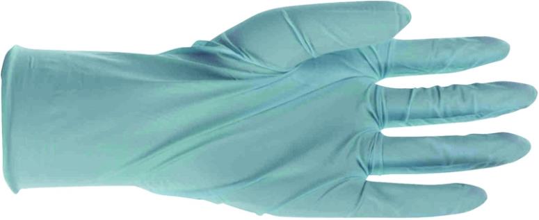 Boss 1UH0001L Disposable Blue Nitrile Gloves, 4 mil Powdered, Large, 100-Count