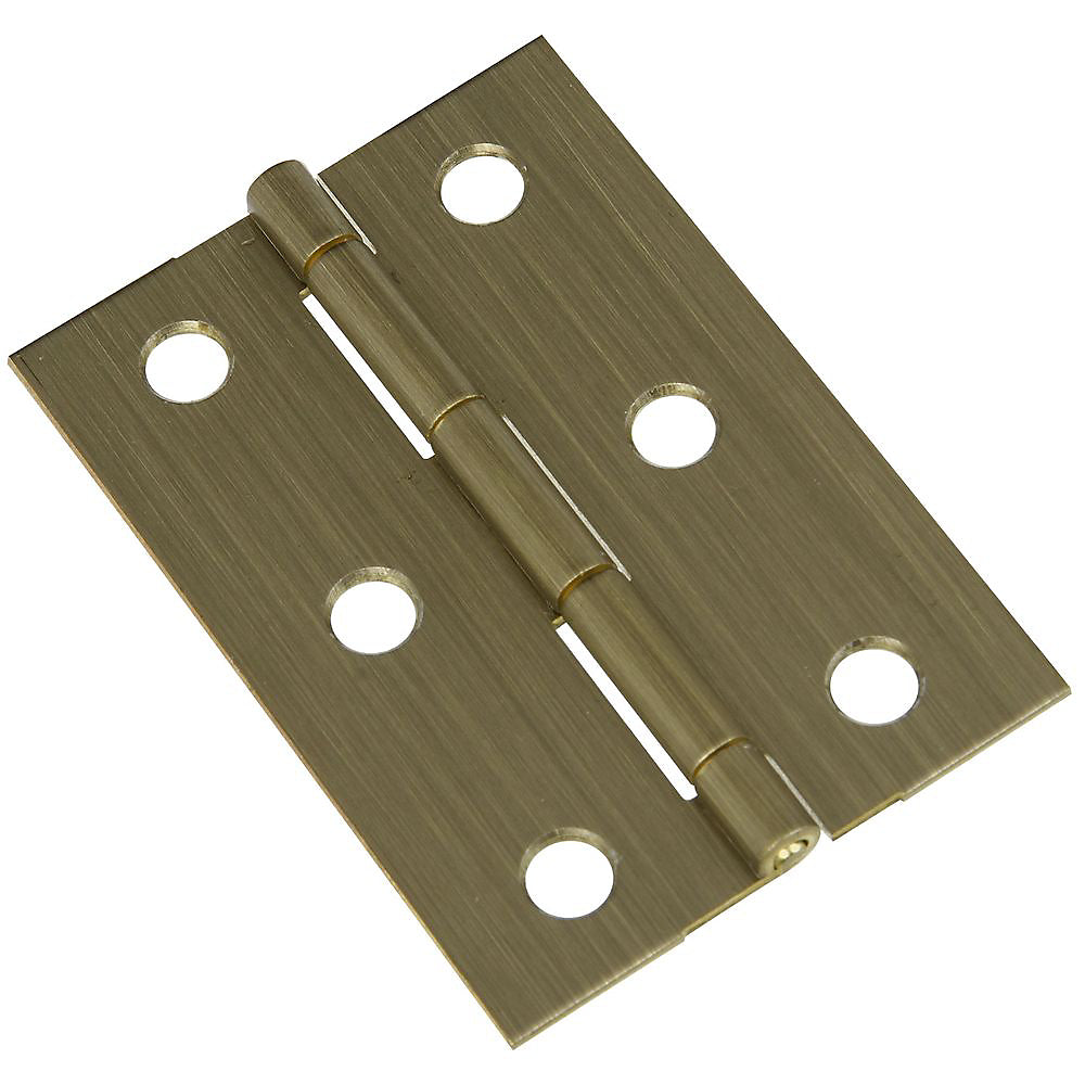 National Hardware N211-409 V1802 Decorative Broad Hinge, Antique Brass