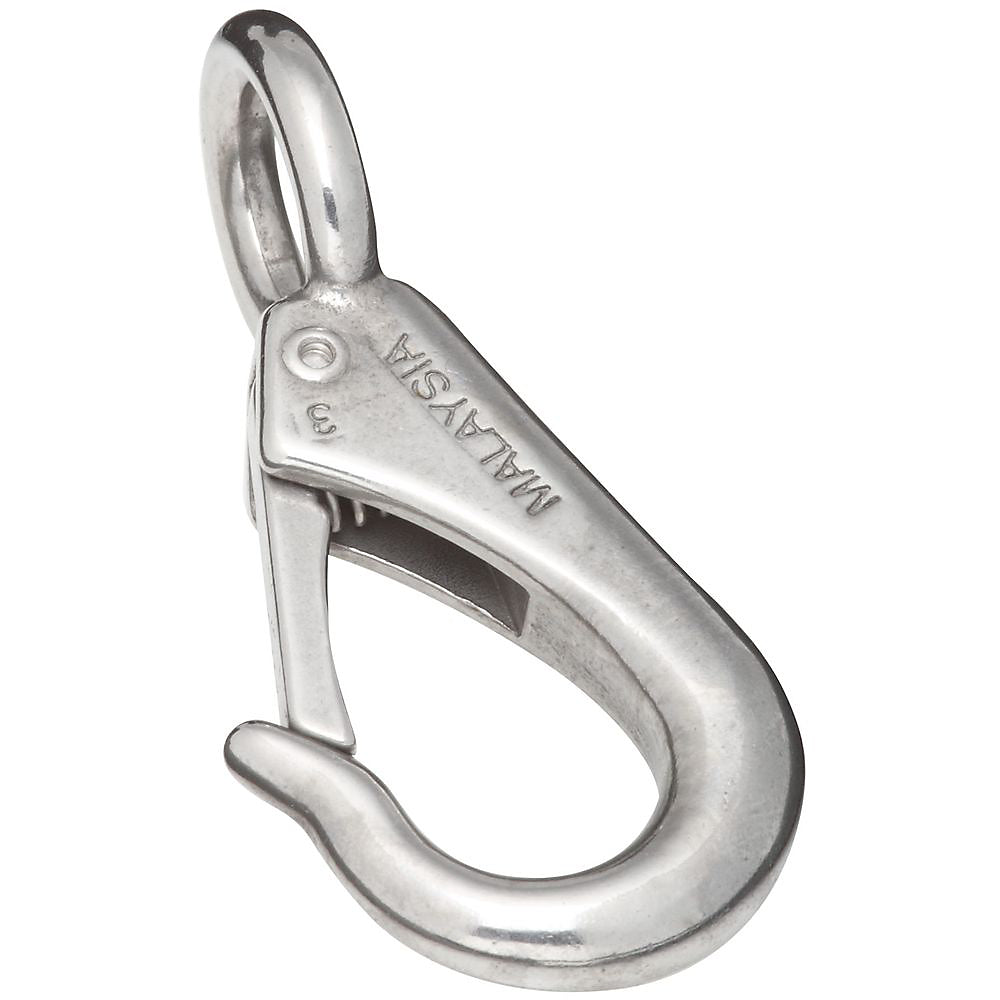 National N262-444 Round Fixed Eye Boat Snap, Stainless Steel, 3/4" x 3-5/8"
