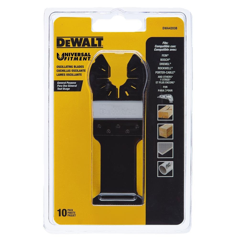 DeWalt DWA4203B Bi Metal Wood With Nails Oscillating Blade, Black