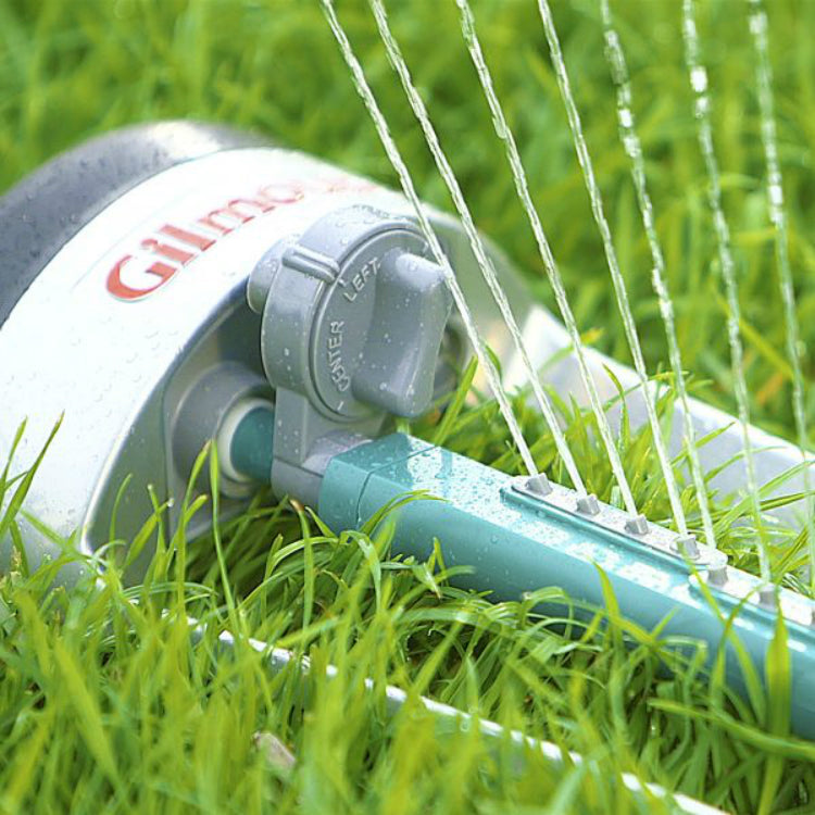 Gilmour 877003-1001 Wind-Resistant Rectangular Sprinkler, Metal, Medium
