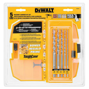 DeWalt DW5205 Hammer Percussion Drill Bit Set, 5 Piece