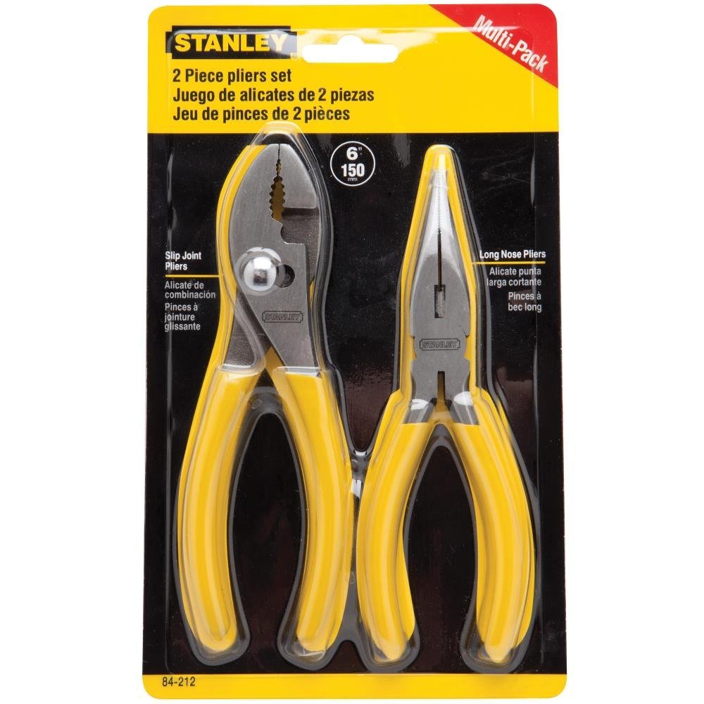 Stanley 84-212 Plier Set with Comfortable Grip, 2-Piece