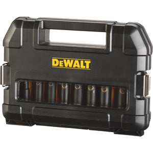 DeWalt DW22812 Standard Impact Socket Set, Chrome Vanadium Steel, Metal Grey, 1/2", 10 Pieces