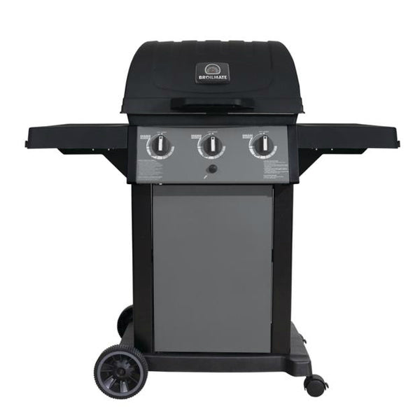 Broil-Mate 141154 Gas Grill with Three-Stainless Steel Tube Burners, 30000 BTU