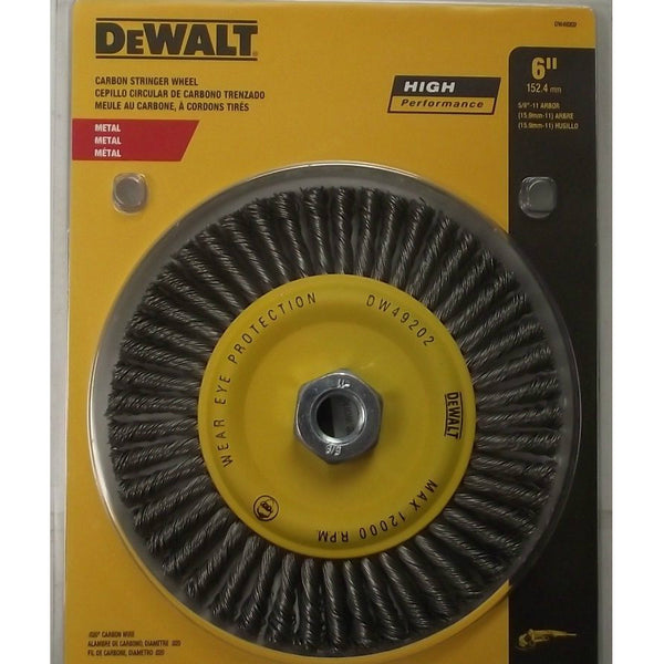 DeWalt DW49202B HP Carbon Stringer Wire Wheel, Ferrous Metal