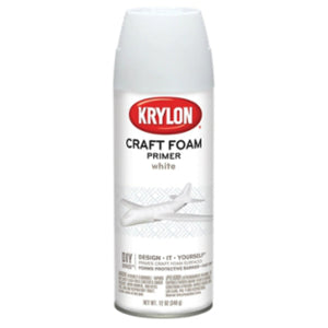 Krylon 5055 Craft Foam Primer, White, 12 Oz