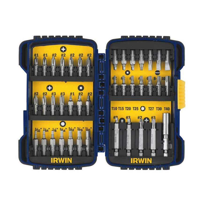 Irwin 3057018 Screwdriver Bit Set, Steel Fastening, 40 Pieces