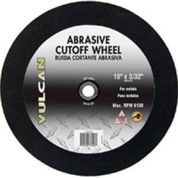 Vulcan 916340OR Abrasive Cut-Off Wheel, Aluminum Oxide, 10" Dia