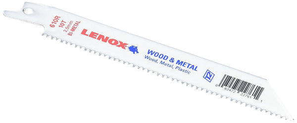Lenox 22761OSB610R General Purpose Bi-Metal Reciprocating Saw Blade 6", 10 TPI