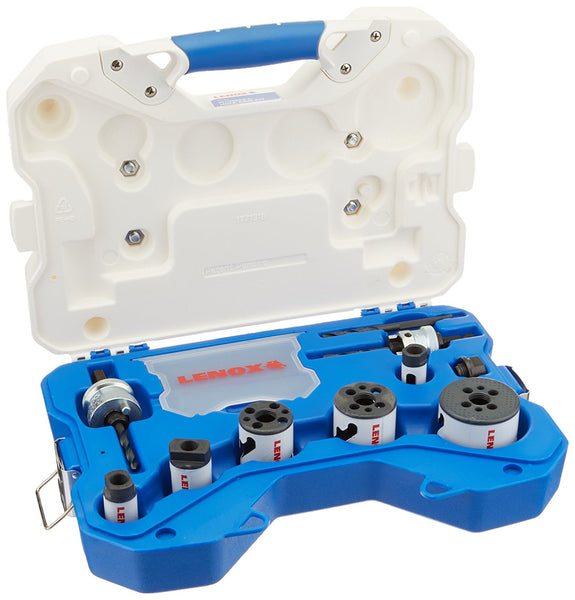 Lenox 30808600P Plumber's Speed Slot Bi-Metal Hole Saw Kit, 10-Piece