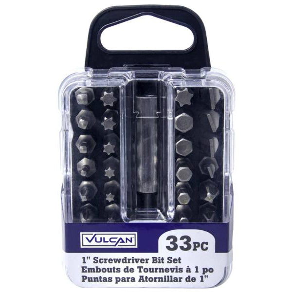 Vulcan 386360OR Pro-Mix Screwdriver Bit Set, 1", 33-Piece