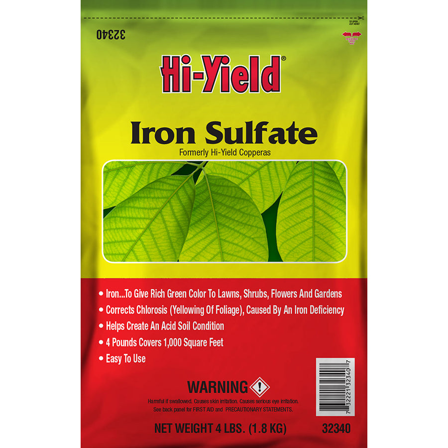 Hi-Yield 32340 Iron Sulfate, 4 Lb, 1000 Sq.ft.