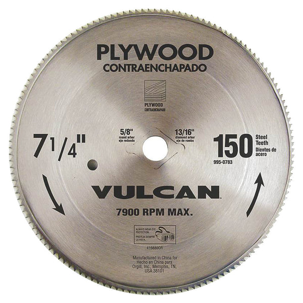 Vulcan 416880OR Smooth Fast Cut Circular Saw Blade, 7-1/4 Inch Diameter