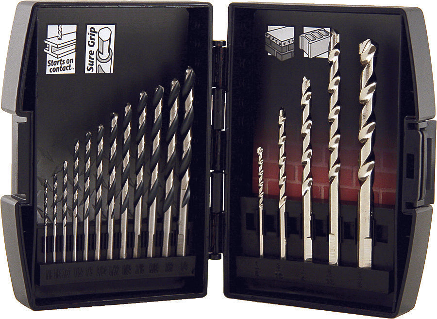 Vulcan 871060OR Carded Drill Bit Set, 1/16 - 1/4", 17 Piece