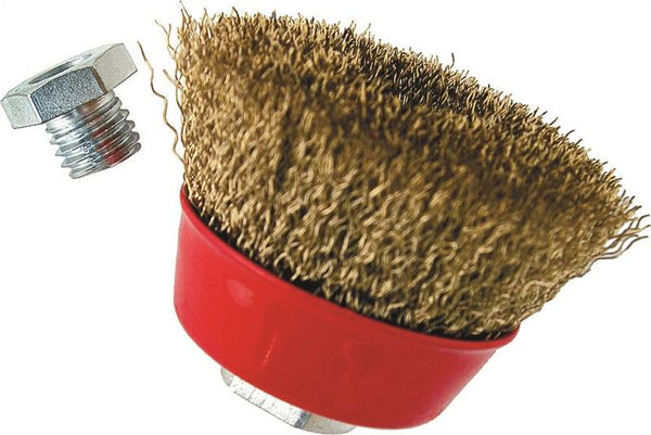 Vulcan 694261OR Crimped Wire Cup Brush, Carbon Steel, 3 Inch Diameter