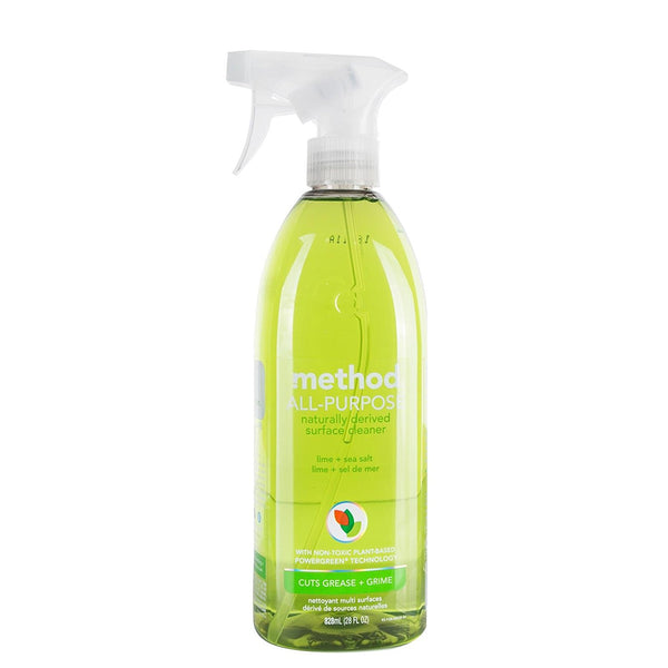 Method 01239 All-Purpose Natural Derived Surface Cleaner, Lime & Sea Salt, 28 Oz