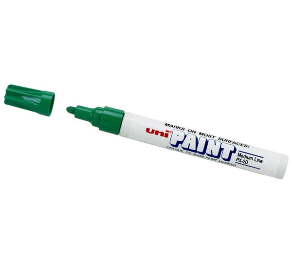 Uni-Paint 63604 Medium Point PX-20 Opaque Oil-Base Paint Marker, Green