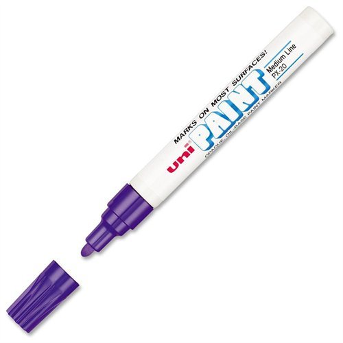 Uni-Paint 63606 Medium Point PX-20 Opaque Oil-Base Paint Marker, Violet