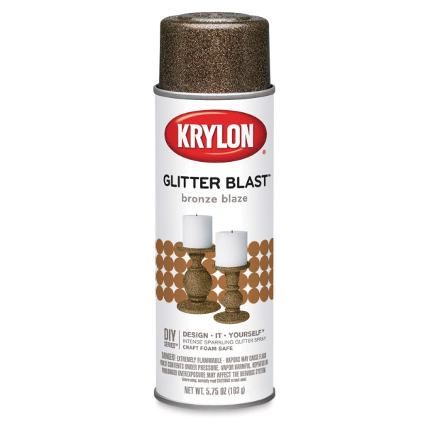 Krylon K03803A00 Glitter Blast Spray Paint, Bronze Blaze, 5.75 Oz