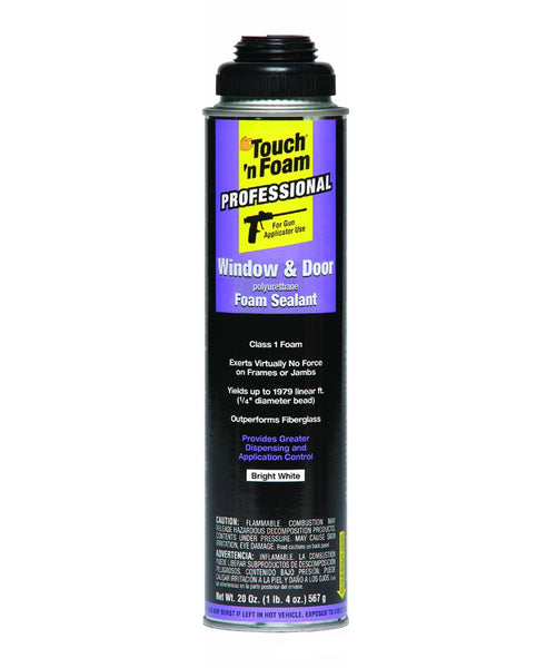 Touch 'n Foam 7565002010 Pro Window & Door Polyurethane Foam Sealant, 20 Oz