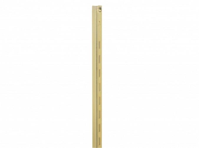 Knape & Vogt 80-BR-72 Regular-Duty Shelf Standard, 72", 16 Gauge, Bright Brass