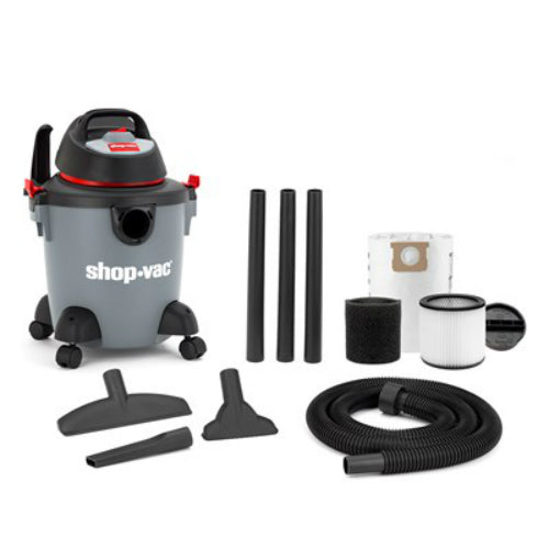 Shop-Vac 5982500 Wet/Dry Utility Vacuum, 2.0 Peak HP, 5-Gallon